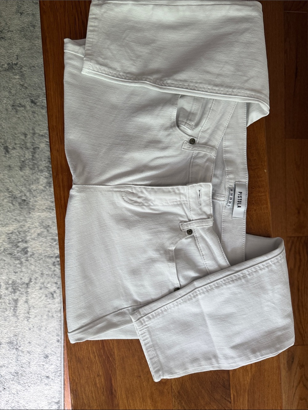 pistola White Slim Straight Jeans